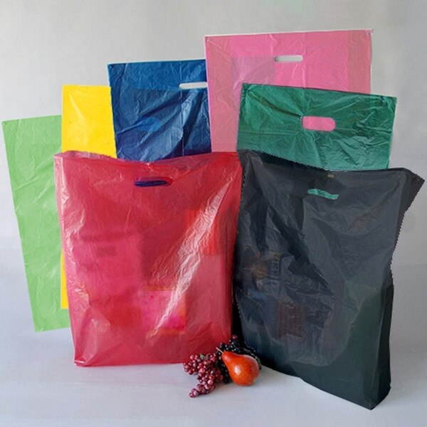 H.D. Plastic Merchandise Bags - 12